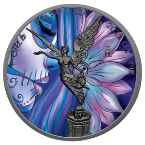 1 uncia Azték naptár ezüstérme 2022 - Art Color Collection sorozat