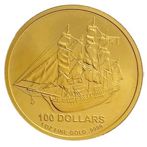 1 uncia Cook-szigetek Bounty hajó aranyérme 2009 első kiadás