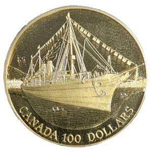1/4 uncia Gold Kanada 100 dollár 1991-es indiai császárnő