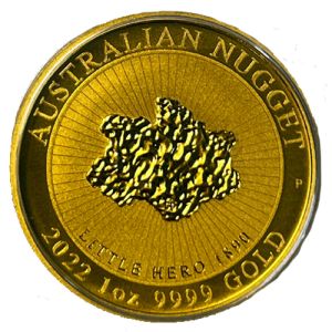 1 uncia Ausztrál Nugget Little Hero aranyérme 2022