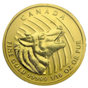 1/10 uncia aranyérme Kanadai Farkas 2015