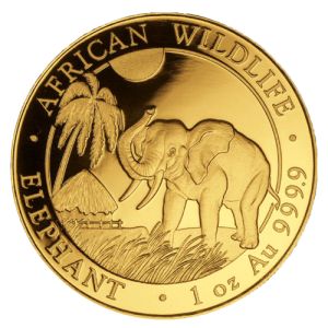 1 uncia aranyérme Szomália Elefánt 2017