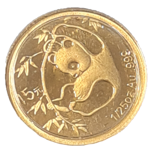 25 x 1/25 uncia aranyérme Kína Panda készlet 1982-2007