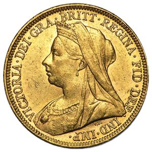 1 font Sovereign aranyérme - Idős Viktória