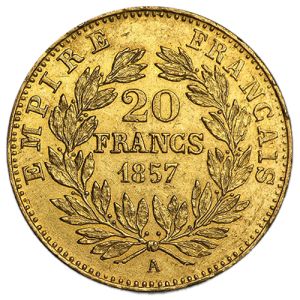 20 Frank aranyérme - III. Napóleon