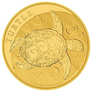 1 uncia arany Niue teknős 2022