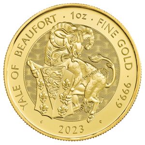 1 uncia Yale of Beaufort aranyérme 2022 - Royal Tudor Beasts sorozat