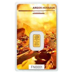 1g Argor Heraeus aranylap - Ősz