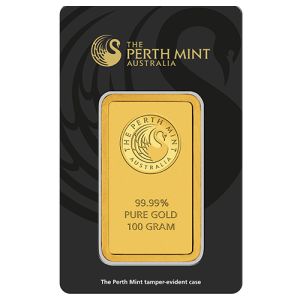100g Perth Mint aranytömb