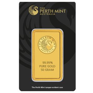 50g Perth Mint aranytömb