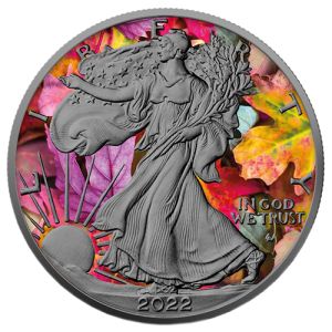 1 uncia ezüst Eagle 2022 – Ősz, Art Color Collection