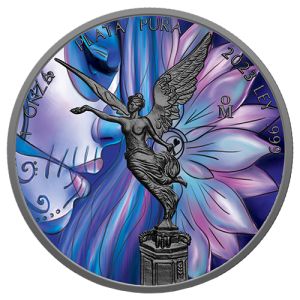 1 uncia Azték naptár ezüstérme 2023 - Art Color Collection sorozat